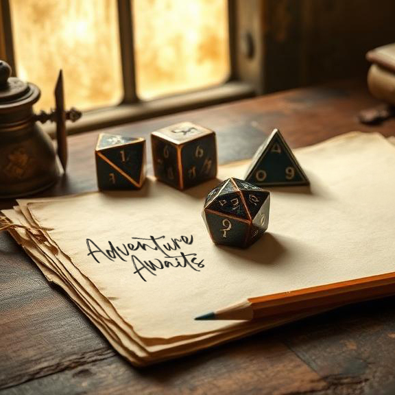 Graphic of Dice and Paper